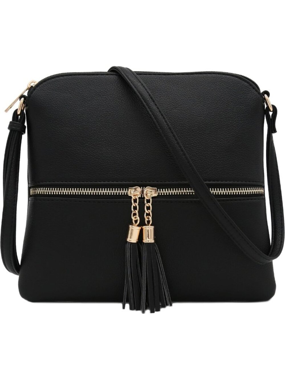 Chic Lightweight Medium Crossbody Bag with Tassel Detail - Perfect for Everyday
